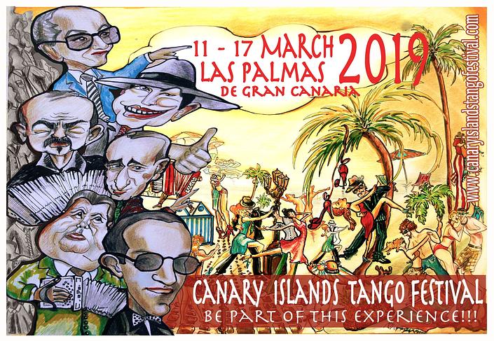 flyer image for CANARY ISLANDS TANGO FESTIVAL 2019