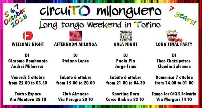 flyer image for CircuiTO milonguero