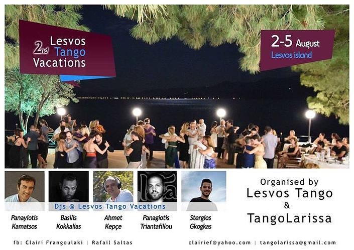 flyer image for 2nd Lesvos Tango Vacations