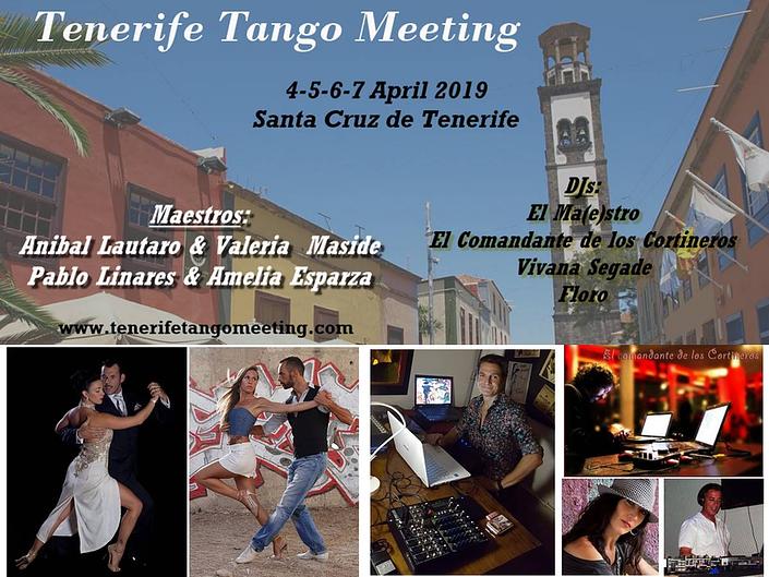 flyer image for Tenerife Tango Meeting 2019