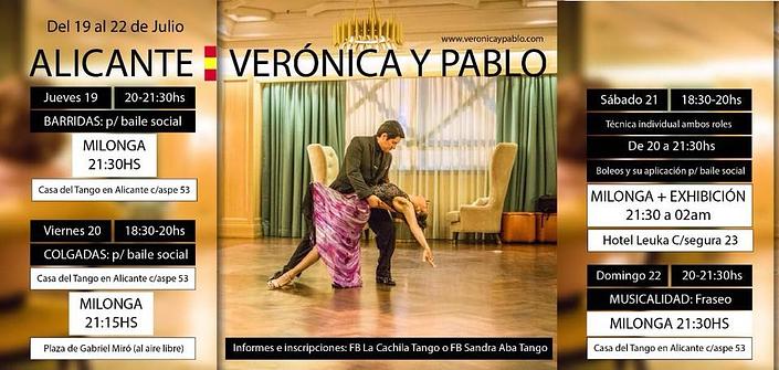 flyer image for Veronica y Pablo en Alicante