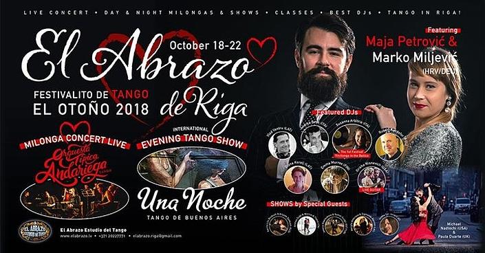 flyer image for El Abrazo de Riga