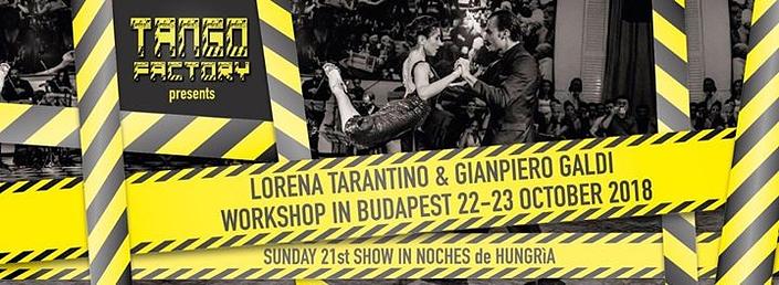 flyer image for Lorena Tarantino and Gianpiero Galdi ws Budapest