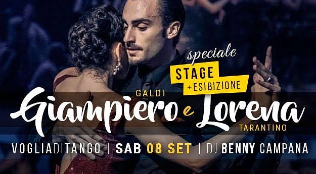 flyer image for Stage Esibizione con Galdi Tarantino a Parma