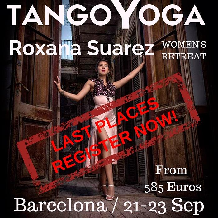 flyer image for Womens Tango Yoga Event