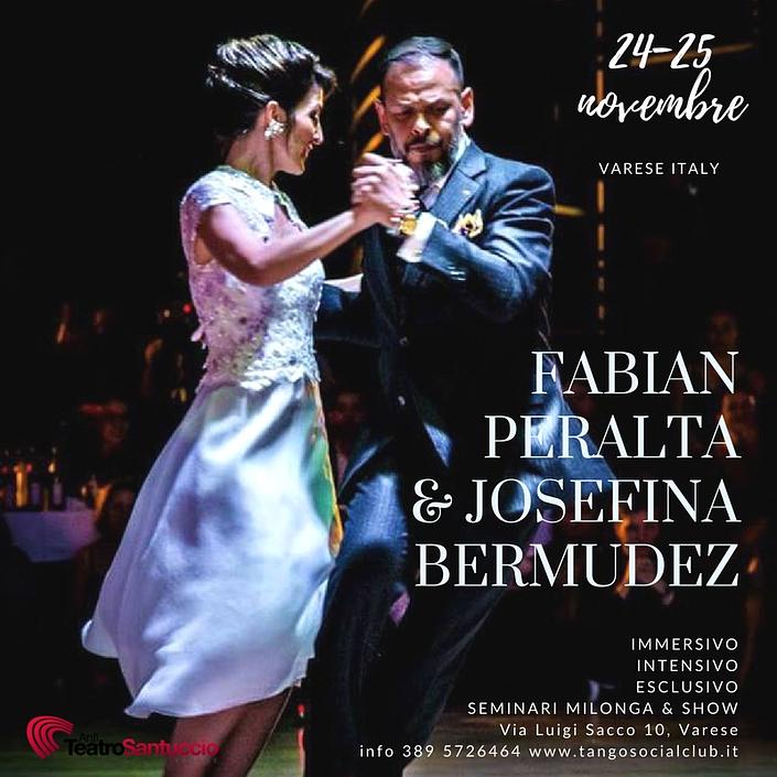 flyer image for Fabian Peralta - Josefina Bermudez Immersive tango weekend