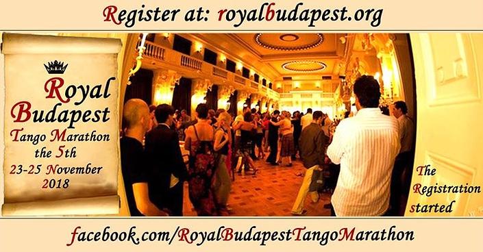 flyer image for 5th Royal Budapest Tango Marathon