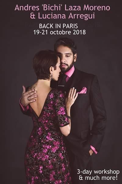 flyer image for Andres Bichi Laza Moreno Luciana Arregui Workshop in Paris