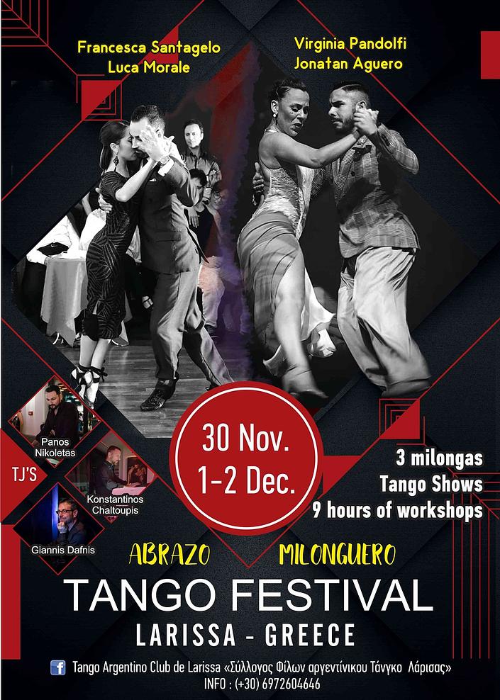 flyer image for Abrazo Milonguero TANGO Festival 2018