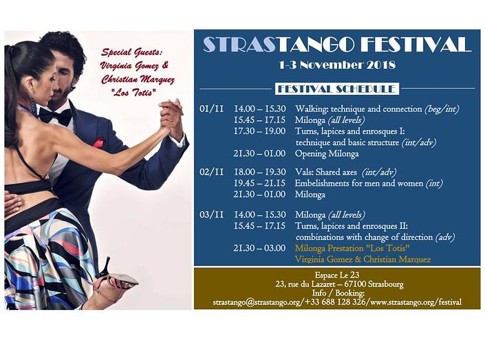 flyer image for Strasbourg Tango Festival