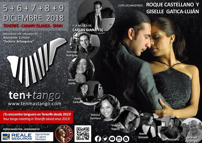 flyer image for TENMASTANGO, INTERNATIONAL TANGO MEETING OF TENERIFE ISLAND
