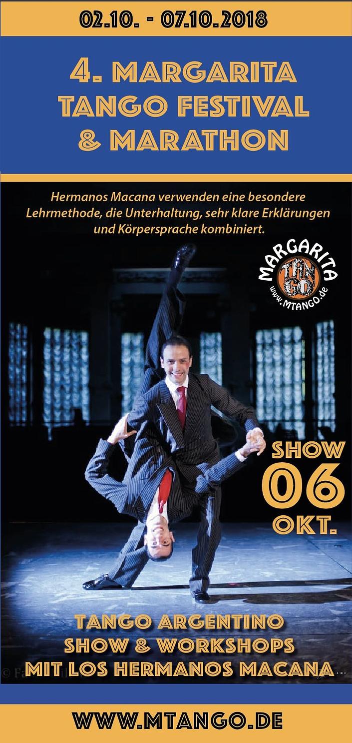 flyer image for 4. Margarita Tango Festival and Marathon