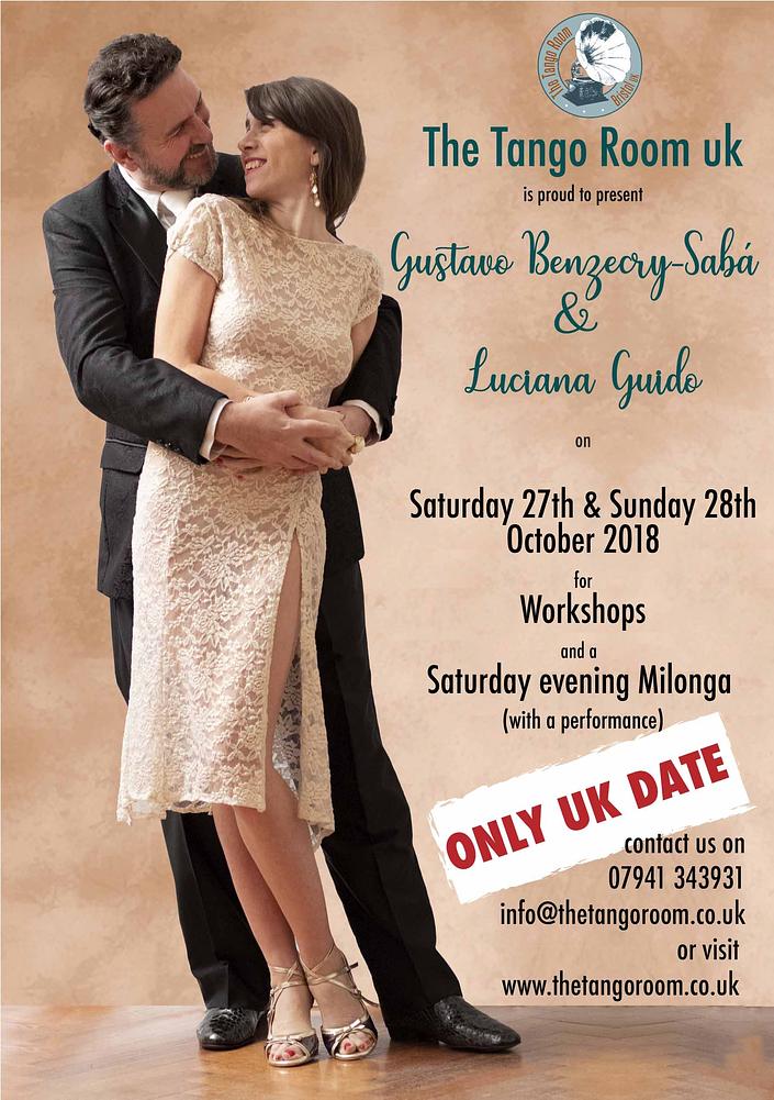 flyer image for Gustavo Benzecry Saba and Luciana Guido Weekend