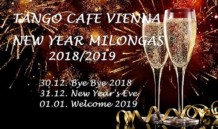 flyer image for Tango Cafe Vienna Silvester Milongas