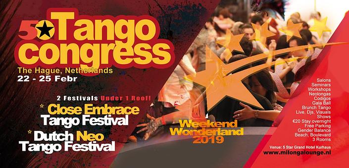 flyer image for Royal Dutch Tango Congress 2019 - the Hague