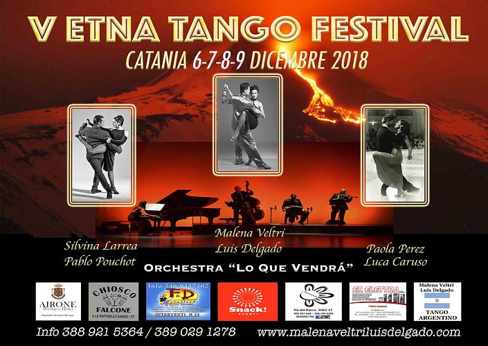 flyer image for Etna TANGO Festival - V EDITION