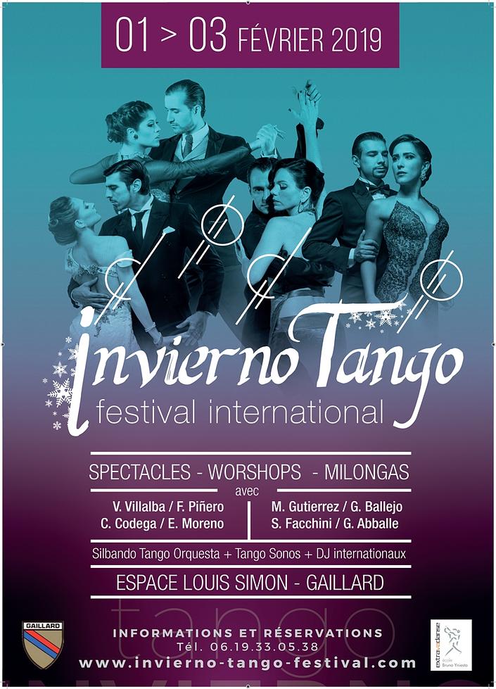 flyer image for Invierno Tango Festival, the 6th
