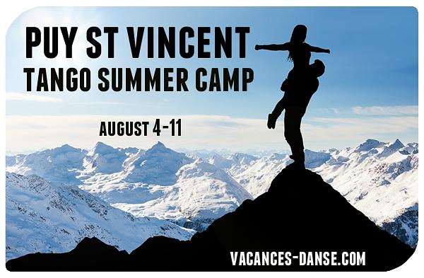 flyer image for PUY SAINT VINCENT TANGO SUMMER CAMP