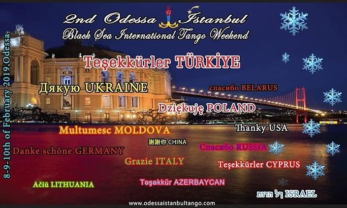 flyer image for Odessa Istanbul Black Sea International Tango Weekend
