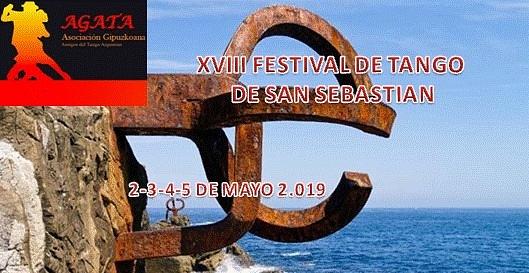 flyer image for XVIII Festival de Tango de San Sebastian