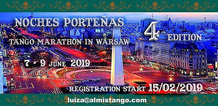 flyer image for Noches Portenas 4 Marathon