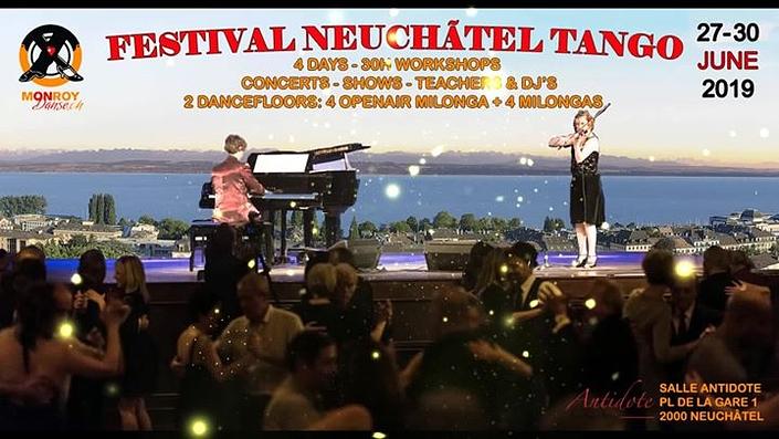 flyer image for Festival Neuchatel Tango