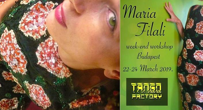 flyer image for Maria Filali week end seminar Budapest