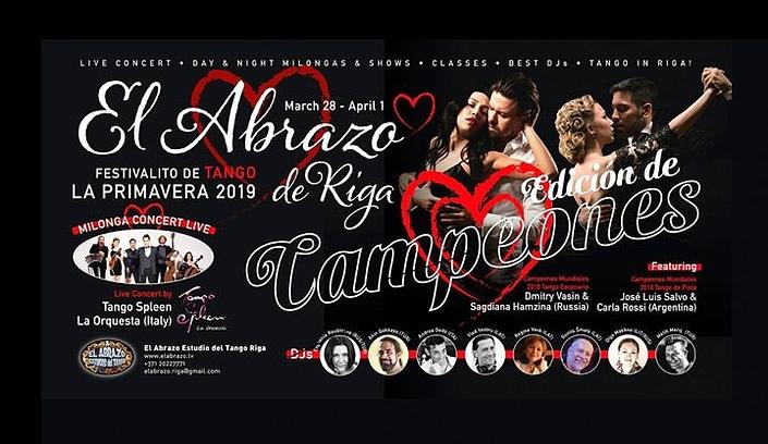 flyer image for El Abrazo de Riga La Primavera