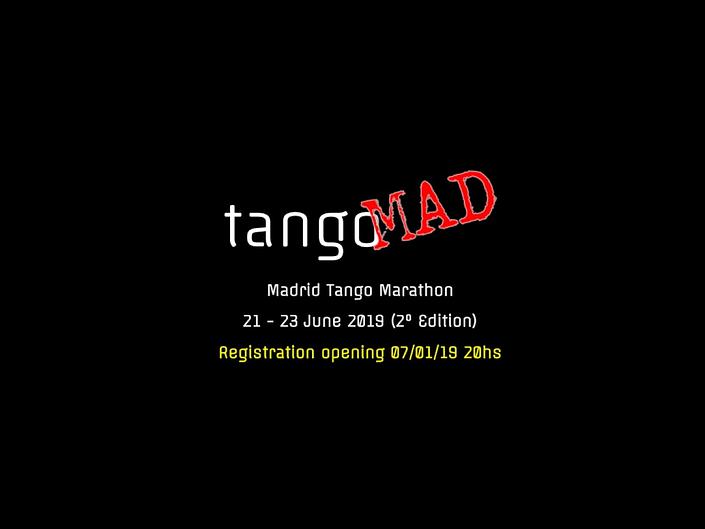 flyer image for Madrid Tango Marathon TangoMAD 2nd edition