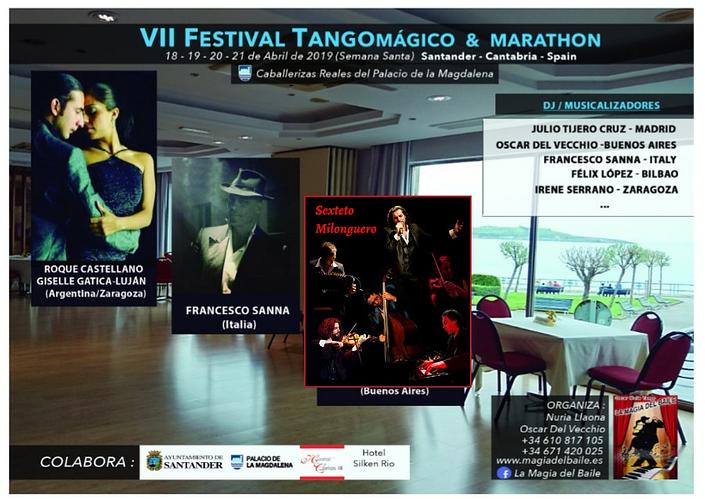 flyer image for VII Festival TangoMagico and Marathon