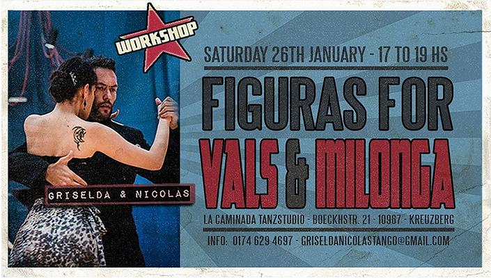 flyer image for Figuras for Vals and Milonga Workshop