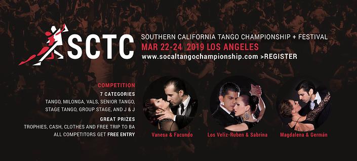 flyer image for Southern California Tango Championship and Festival