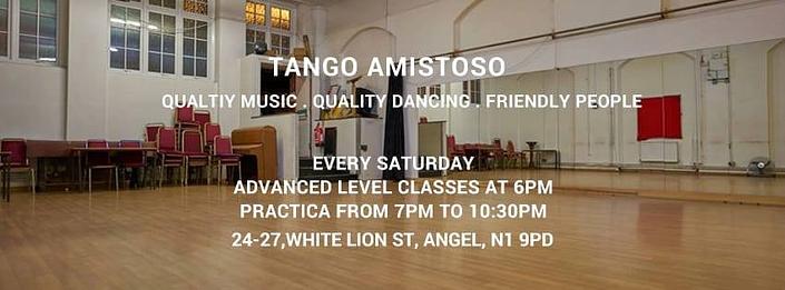 flyer image for Tango Amistoso Practica