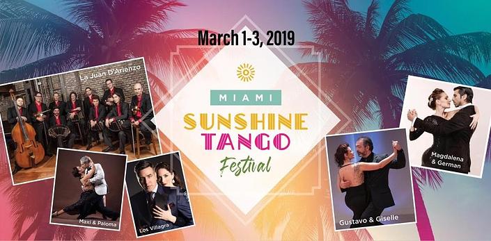 flyer image for Miami Sunshine Tango Festival