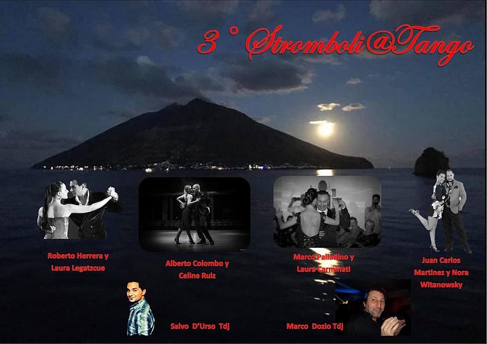 flyer image for 3RD STROMBOLI TANGO - TRA MARE E FUOCO