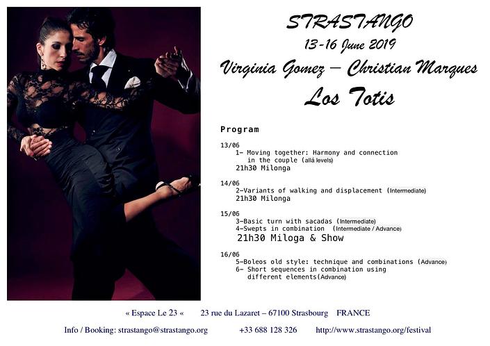 flyer image for Strasbourg Tango Festival