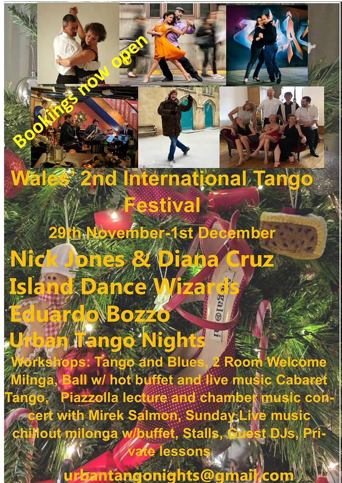 flyer image for Wales' 2nd International Tango Festival