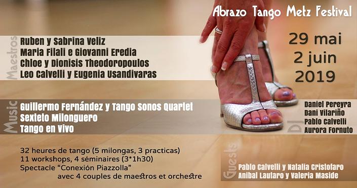 flyer image for Abrazo Tango Metz Festival 4