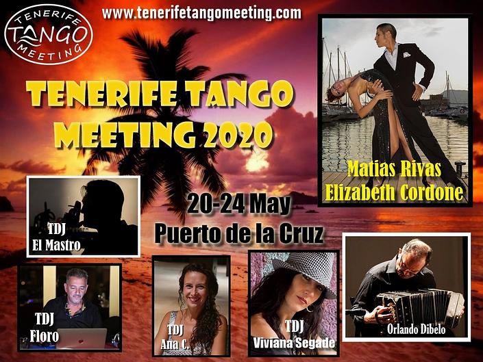 flyer image for Tenerife Tango Meeting 2020