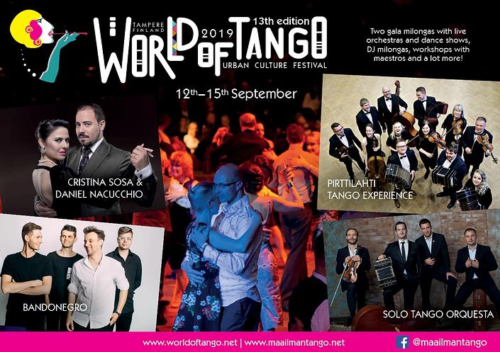 flyer image for World of Tango Festival Milongas