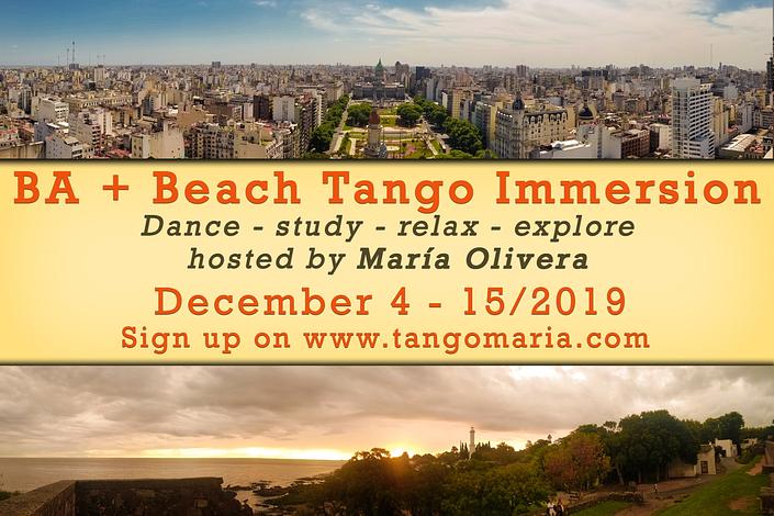 flyer image for BA and Beach Tango Immersion