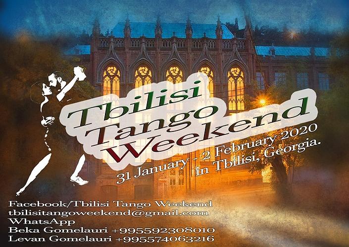 flyer image for Tbilisi Tango Weekend 2020 Winter Edition