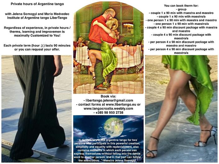 flyer image for Seminar contact surface of the feet and legs in tango argent