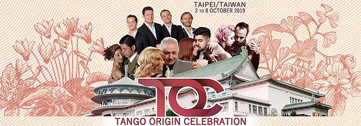 flyer image for TANGO ORIGIN CELEBRATION   Taipei 2019