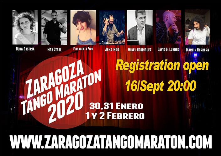 flyer image for Zaragoza Tango Maraton 2020
