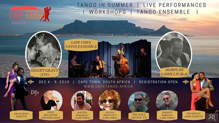 flyer image for 3rd Cape Tango Festival 2019