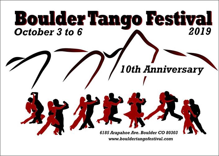 flyer image for Boulder Tango Festival 2019