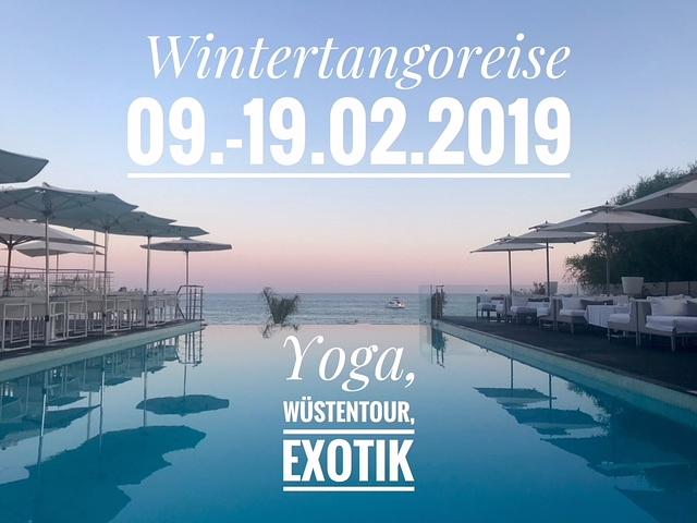 flyer image for Winter Tangoholiday with Yoga and Sahara Desert Tour