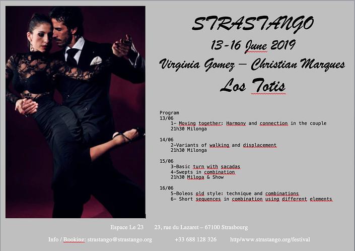 flyer image for Strastango Tango Festival