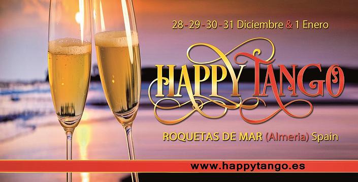 flyer image for HAPPY TANGO, Encuentro de Tango en Roquetas de Mar
